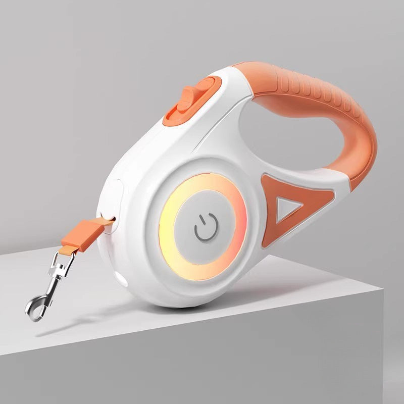 Automatic Retractable Dog Leash with Light