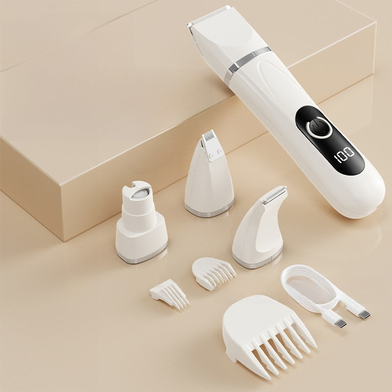 4 in 1 Electric Pet Grooming Kit - Hair Trimmer, Clippers, Nail Grinder for Cats & Dogs