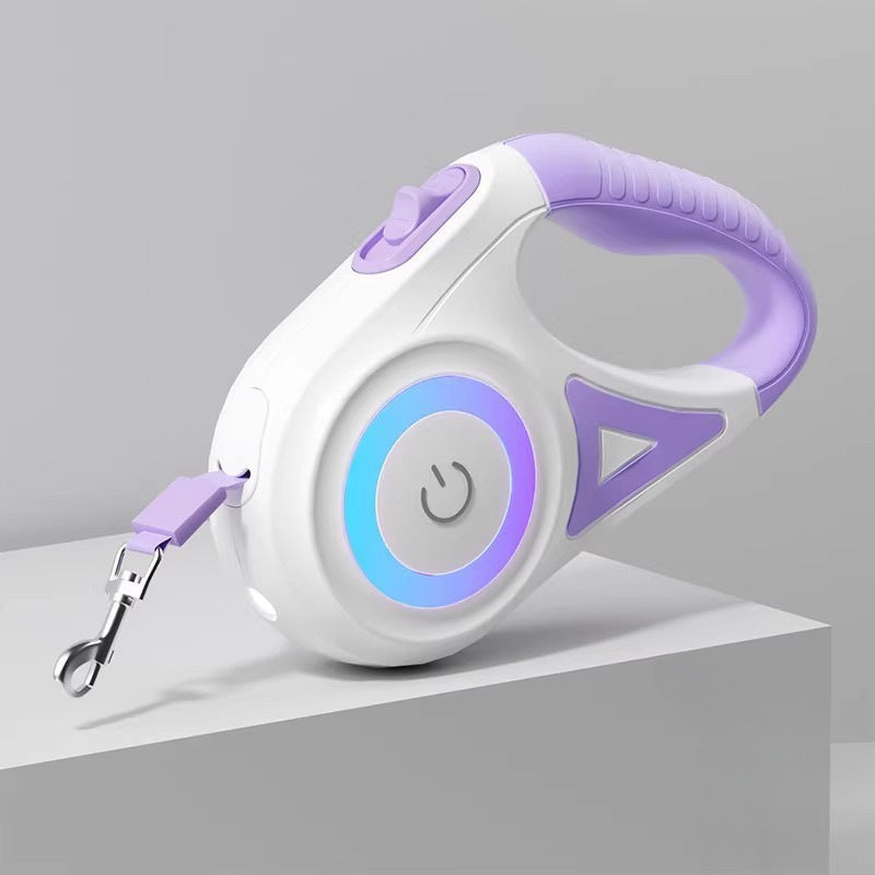 Automatic Retractable Dog Leash with Light