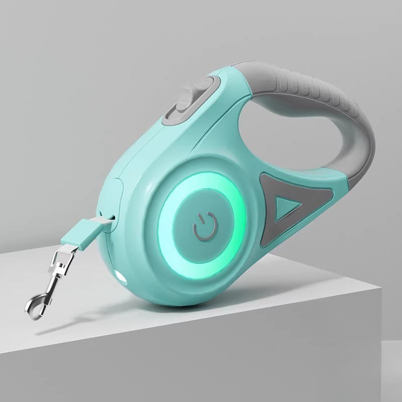 Automatic Retractable Dog Leash with Light