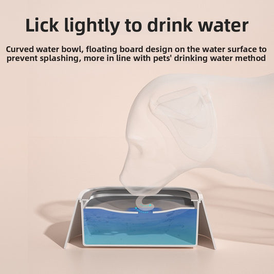 Drinking Water Bowl for cat and dogs with Floating Design - Non-Wetting, Non-Skid, Large Capacity