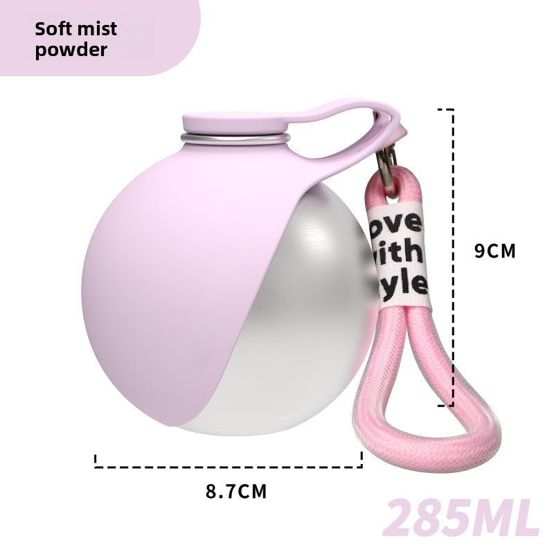 Hunde-Trinkflasche aus Edelstahl mit Silikon-Blattschale, 2-in-1 auslaufsicherer tragbarer Hunde-Wasserspender, Trinkflasche aus lebensmittelechtem 304-Material für kleine bis mittelgroße Welpen (Blau)